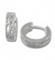 SilberDream earring hoop oval pattern- 925 Sterling Silver SDO3305 - CL11GSSQ7Y3