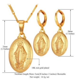 U7 Jewelry Religious Necklace Earrings in Women's Jewelry Sets