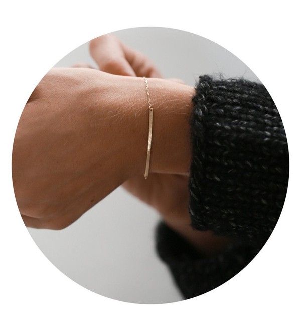 Fettero Adjustable Bracelet Dainty Handmade - Bar - CU188O5WEG6