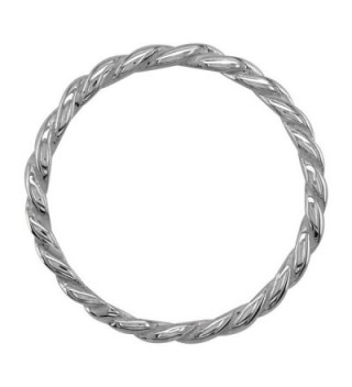 Stackable Rope 1 8mm Sterling Silver in Women's Stacking Rings