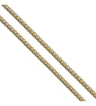 Sac Silver Gold-Tone Box Chain 1.4mm New Solid Square Link Necklace - CY128T772P3