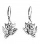 Sabai NYC Vintage Flying Owl Charm Dangle Earrings on Stainless Steel Earwires - CP185LWC8IY