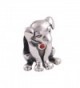 Everbling Cute Puppy I Love Dog Pet Lover25 Sterling Silver Bead Fits European Charm Bracelet (Puppy Red CZ) - CA11QCVYXDD