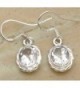 6.50ctw Genuine White Quartz .925 Sterling Silver Overlay Handmade Fashion Earring Jewelry - CM127G4F0OF