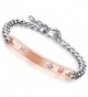 Flongo Identification Valentine Engagement Anniversary in Women's Link Bracelets