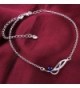 Zhiwen Infinite Bracelet Adjustable Sapphire in Women's Anklets