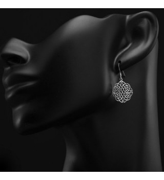 Sterling Silver Celtic Dangle Earrings in Women's Drop & Dangle Earrings