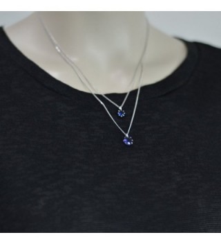 Paialco Sterling Imitation Sapphire Necklace