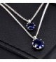 Paialco Sterling Imitation Sapphire Necklace in Women's Pendants