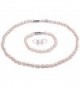 JYX Classic Oval White Cultured Freshwater Pearl Necklace 18" - C017Z2L8D4Q