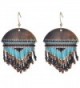 BeadChica Handmade Boho Dangle Earrings for Women Fringe Seed Beaded Jewelry - Color 3 - CJ17YGN9NXQ