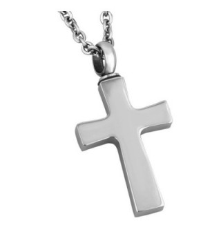 ShinyJewelry Cross Urn Necklace for Ashes Memorial Keepsake Cremation Pendant - CY17YQULUX5