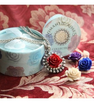 Flower Pendants Necklace Boxed Bridesmaids in Women's Pendants