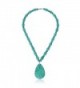 Simulated Turquoise Howlite Necklace Pendant