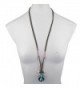 Lux Accessories Turquoise Teardrop Statement