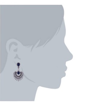 Omnichic Sapphire Statement Earrings Birtyday