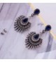 Omnichic Sapphire Statement Earrings Birtyday in Women's Drop & Dangle Earrings