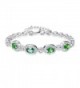 BONLAVIE Birthstone Created Sterling Bracelet - Created Emerald - CX186YHZHCA
