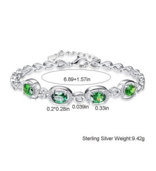 BONLAVIE Birthstone Created Sterling Bracelet