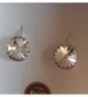 Sterling Swarovski Crystals Leverback Earrings