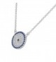 Sterling Silver Womens Pendant Necklace