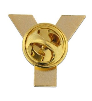 PinMarts Plated Alphabet Letter Lapel in Women's Brooches & Pins