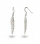 Sterling Silver Feather Earrings - CS11383P3EL