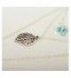 KissYan Layered Necklace Turquoise Feather in Women's Pendants