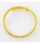 CS-DB 24K Gold Real 24k Yellow Gold Filled Bracelet Rand New Bangle Rope Shape Women Wedding Jewelry - CC1202C0WDH
