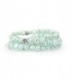 Genuine Freshwater Cultured Pearl 7-8 mm Light Blue Stretch Bracelets base-metal-beads (Set of 3) 7.5" - CY11C6GH4H5