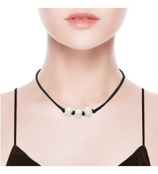 Pomina Suede Choker Necklaces inches in Women's Choker Necklaces