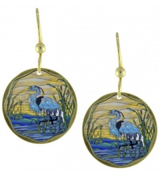Earth Dreams-Blue Heron Earrings - C7187NMXEKM