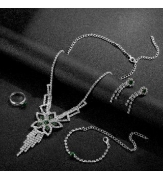 OUFO Fashion RhineStone Bracelet Necklace in Women's Jewelry Sets