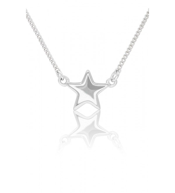 Sterling Silver Star Necklace Pendant and Bracelet with Cable Chain - CP17Y0T5UMM