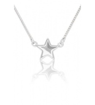 Sterling Silver Star Necklace Pendant and Bracelet with Cable Chain - CP17Y0T5UMM