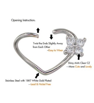 OUFER 16Gauge Cartilage Earrings Piercing in Women's Hoop Earrings