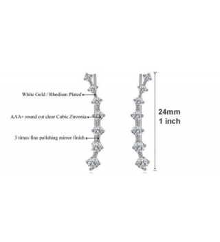 Climber Crawler Earrings Zirconia Hypoallergenic