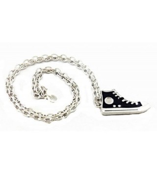 Sneaker Necklace Antique Silver Overlay