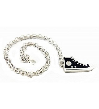 Sneaker Necklace Antique Silver Overlay in Women's Pendants