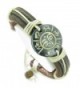 Amulet Leather Bracelet All Seeing Eye of Buddha OM Mantra Lucky Charm - CU118Y0KOVF