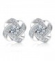 Eyesworld 925 Sterling Silver 3A Zirconia Women Earrings Sets - CV185274ZZ4