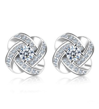 Eyesworld 925 Sterling Silver 3A Zirconia Women Earrings Sets - CV185274ZZ4