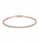 Star Jewelry Simple Style CZ Crystal Gold Plated Women Link Bracelet - CZ182DX0K76