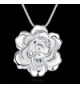 SunIfSnow Silver Romantic Pendant Necklace