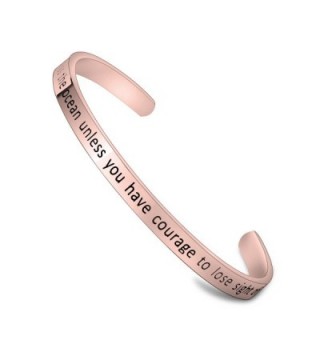 WUSUANED Inspirational Messaged Bracelet courage