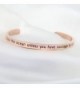 WUSUANED Inspirational Messaged Bracelet courage in Women's Bangle Bracelets