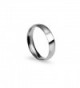4mm Stainless Steel Comfort Fit Classic Wedding Band Ring Available in Sizes 4-12 W/ Free Gift Pouch - CZ12NGE8QN4