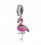 Sterling Silver Pendant Bracelets Flamingo