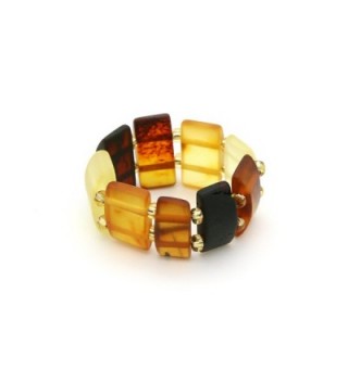 Genuine Natural Multicolored Adjustable Stretch in Women's Statement Rings