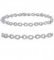 AGS Certified 1/10ct TW Diamond Infinity Tennis Bracelet in .925 Sterling Silver - CS188UK3CY6